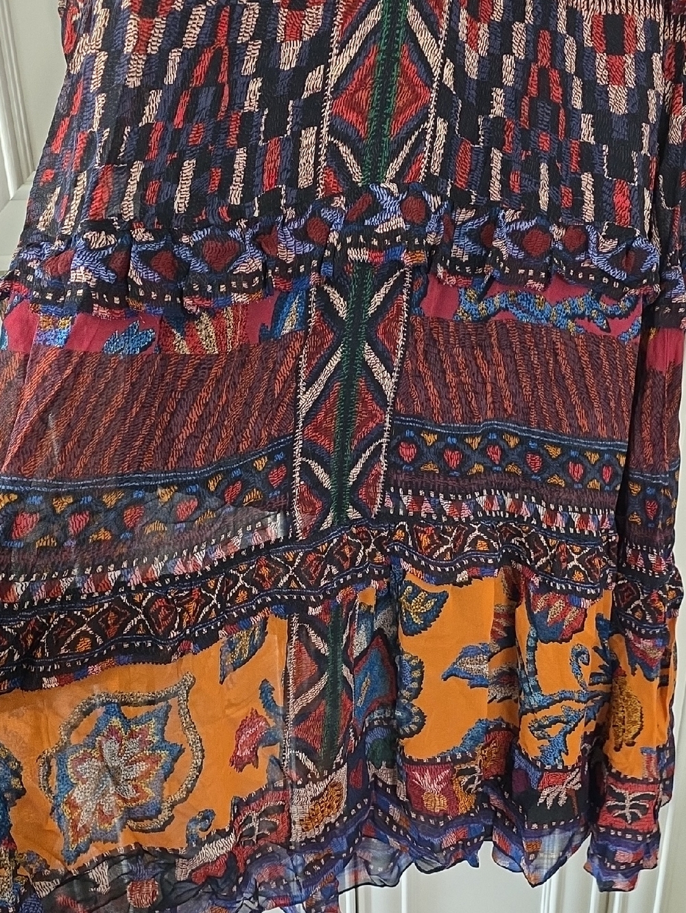 NWT FARM RIO | $335 Ainika Tapestry Tiered Maxi Dress - Picture 8 of 9